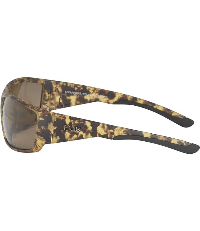 HUK Men's Spearpoint Brown Tort/Brown Lens Sunglasses E0000244-201
