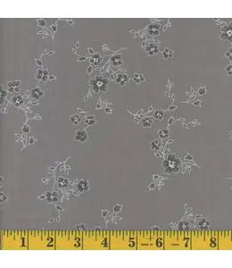 Mook Fabrics Yard of Vandy PRT, Alloy Fabric 136180