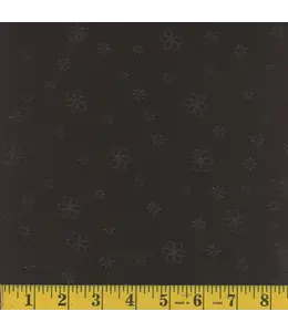 Mook Fabrics Yard of Airflow Embossed, Black Fabric 137331