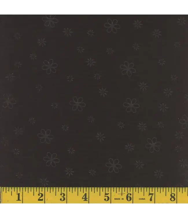 Mook Fabrics Yard of Airflow Embossed, Black Fabric 137331