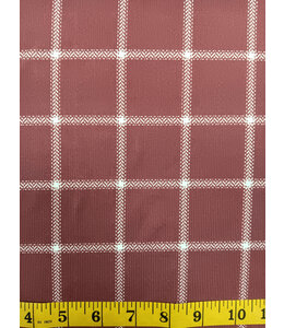 Yard of Window Plaid-Winter Berry Jasper Rib Knit Fabric