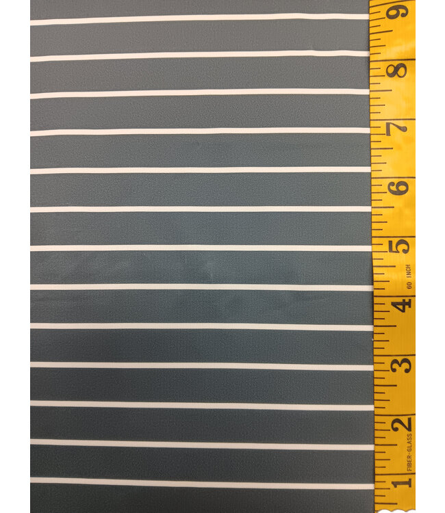 Yard of Shiloh Stripes-Navy Jersey Knit Fabric