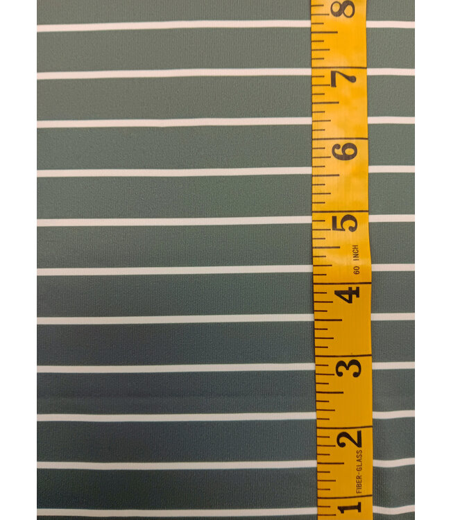 Yard of Shiloh Stripes-Hunter Green Jersey Knit Fabric