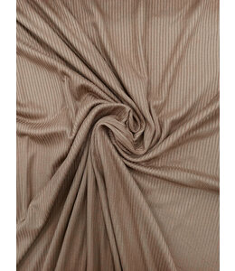 Family Treasures Wholesale Yard of Rib Knit Solid- Kelsey Coffee Fabric FA14265