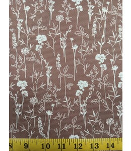 Yard of Poly/Spandex Honeybee Knit- Rose Fabric 32853