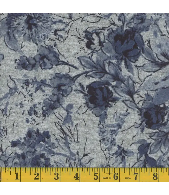 Mook Fabrics Yard of Sweater Knit, Denim Fabric 136938