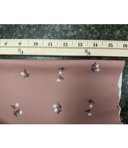 Good's Distribution Yard of Mini Rib Knit, Rose Fabric 572510