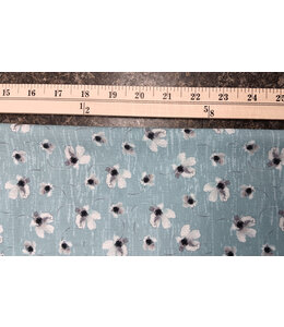 Good's Distribution Yard of Pick Stripe, Aqua Fabric 042512