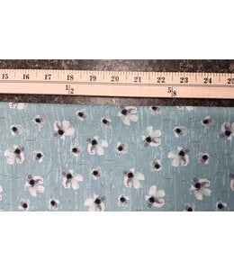 Yard of Pick Stripe, Aqua Fabric 042512