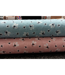 Good's Distribution Yard of Pick Stripe, Salmon Fabric 042512