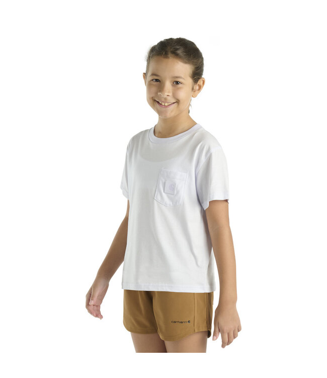 Carhartt Girl's Short-Sleeve Tonal Patch Pocket T-Shirt CA7109