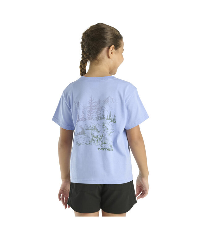 Carhartt Girl's Short-Sleeve Deer T-Shirt CA7112