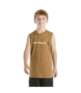 Carhartt Boy's Sleeveless Graphic Logo T-Shirt CA6690