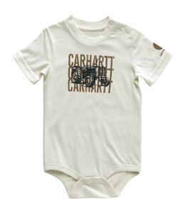 Carhartt Boy's Infant Short-Sleeve Tractor Bodysuit CA6639