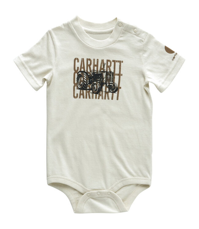 Carhartt Boy's Infant Short-Sleeve Tractor Bodysuit CA6639