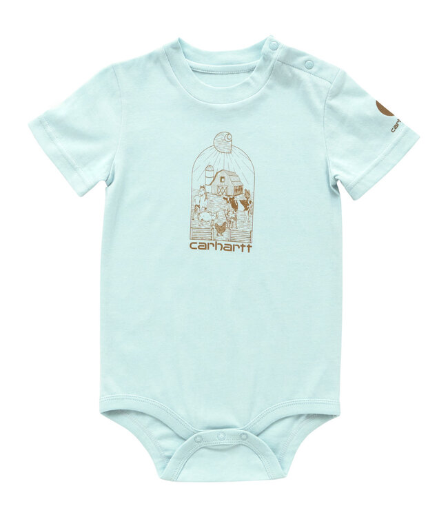 Carhartt Boy's Infant Short-Sleeve Farm Bodysuit CA6644