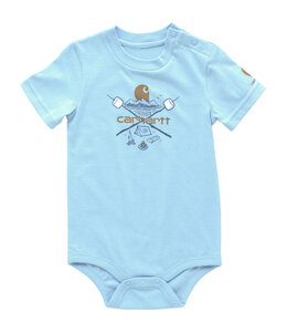 Carhartt Boy's Infant Short-Sleeve Camping Bodysuit CA6646
