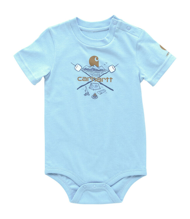 Carhartt Boy's Infant Short-Sleeve Camping Bodysuit CA6646