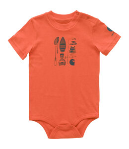 Carhartt Boy's Infant Short-Sleeve Fishing Bodysuit CA6645
