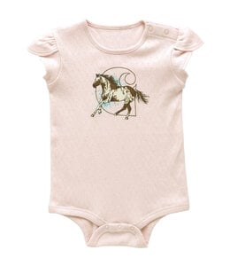 Carhartt Girl's Infant Short-Sleeve Horse Bodysuit CA7103