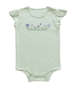 Carhartt Girl's Infant Short-Sleeve Script Bodysuit CA7100