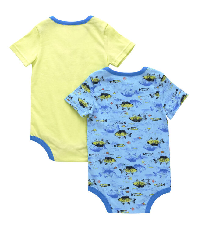 Carhartt Boy's Infant Short-Sleeve Fishing 2pc Bodysuit Set CG8960