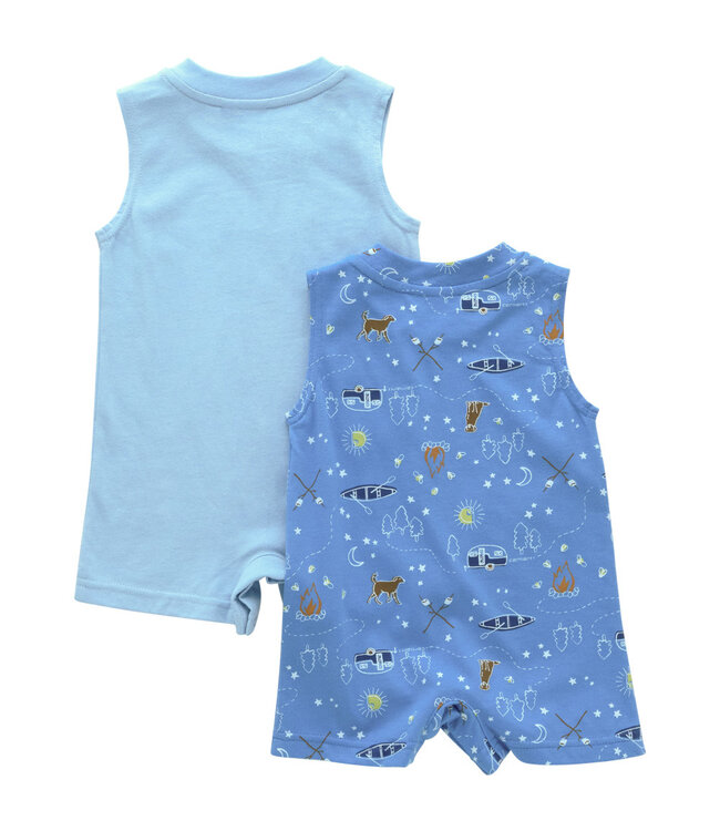 Carhartt Boy's Infant Short-Sleeve 2pc Camping Romper Set CG8963