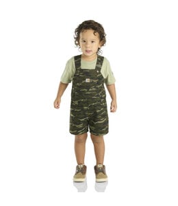 Carhartt Boy's Toddler Short-Sleeve T-Shirt and Canvas Camo Print Shortall Set CG8967