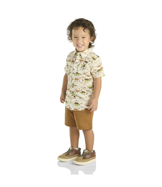 Carhartt Boy's Toddler Short-Sleeve Printed T-Shirt and Canvas Short Set CG8977