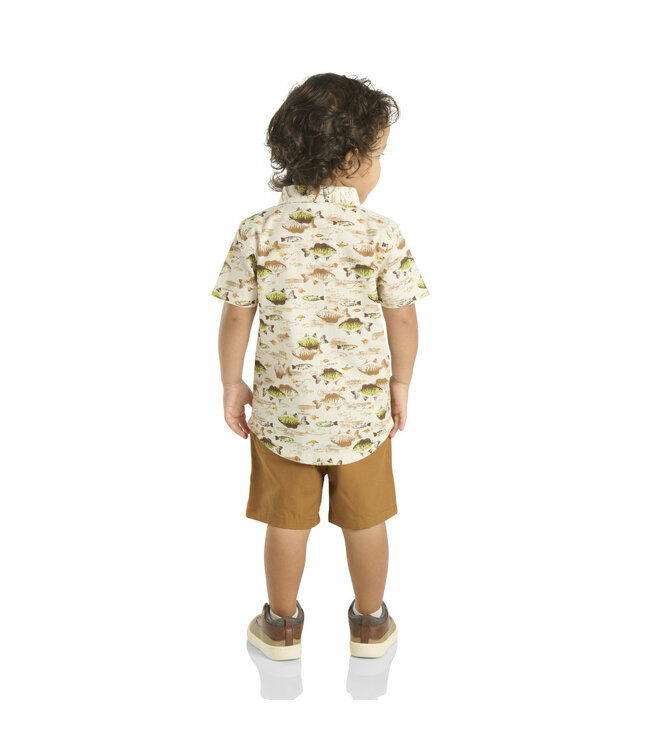 Carhartt Boy's Toddler Short-Sleeve Printed T-Shirt and Canvas Short Set CG8977