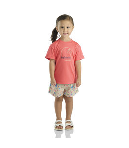 Carhartt Girl's Toddler Force Sun Defender Short-Sleeve Shirt and Printed Short Set CG9935