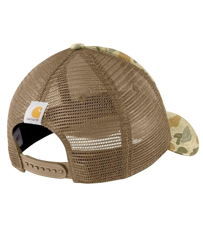Carhartt Men's Canvas Mesh-Back Camo Cap 106786