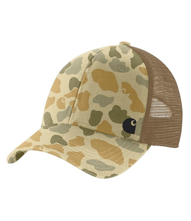 Carhartt Men's Canvas Mesh-Back Camo Cap 106786