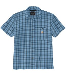 Carhartt Men's Force Sun Defender Relaxed Fit Lightweight Short-Sleeve Plaid Shirt 106747