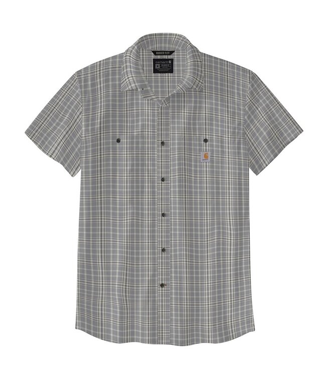 Carhartt Men's Rugged Flex Relaxed Fit Lightweight Short-Sleeve Plaid Shirt 106745