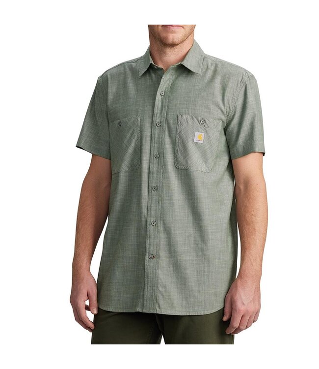 Carhartt Men's Rugged Flex Relaxed Fit Lightweight Short-Sleeve Plaid Shirt 106745