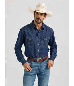 Wrangler Men's Classic Denim Western Snap Shirt 112361700