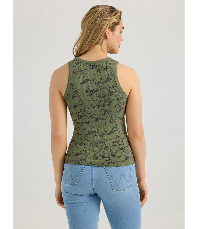 Wrangler Women's Printed Slim Goddess Tank 112361137