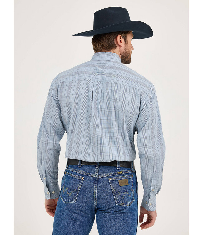 Wrangler Men's George Strait Long-Sleeve Button Down One Pocket Shirt 112359966