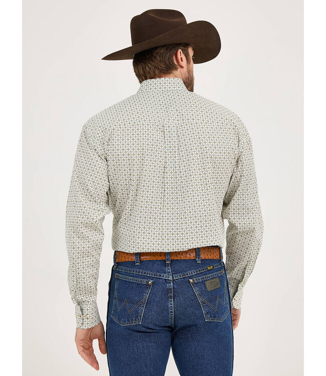 Wrangler Men's George Strait Long-Sleeve Button Down Two Pocket Shirt 112359999
