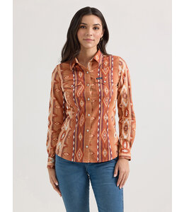 Wrangler Women's Checotah Classic Western Snap Shirt 112361186