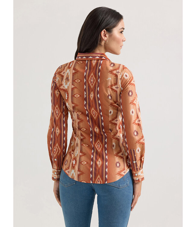 Wrangler Women's Checotah Classic Western Snap Shirt 112361186