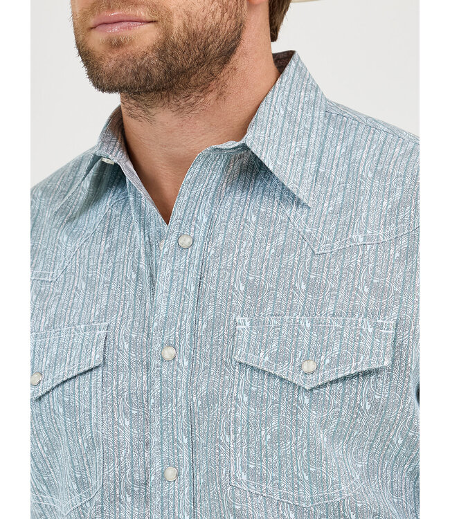 Wrangler Men's 20X Competition Advanced Comfort Long-Sleeve Two Pocket Western Snap Shirt 112359580