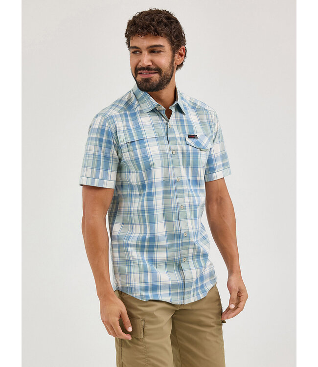 Wrangler Men's ATG Cedar Zip Pocket Plaid Shirt 112361440