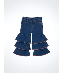 Wrangler Girl's Infant/Toddler Tiered Flare Jean 112361661