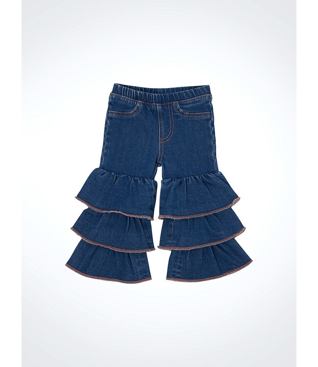 Wrangler Girl's Infant/Toddler Tiered Flare Jean 112361661