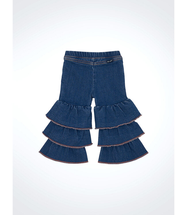 Wrangler Girl's Infant/Toddler Tiered Flare Jean 112361661