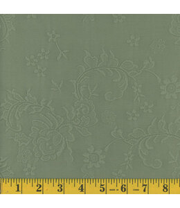Mook Fabrics Yard of Jacquard Knit, Oil Green Fabric 129816