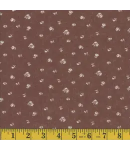 Mook Fabrics Yard of Pointele EK, Brown Fabric 136308
