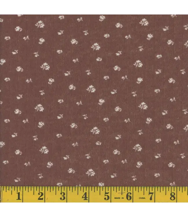 Mook Fabrics Yard of Pointele EK, Brown Fabric 136308